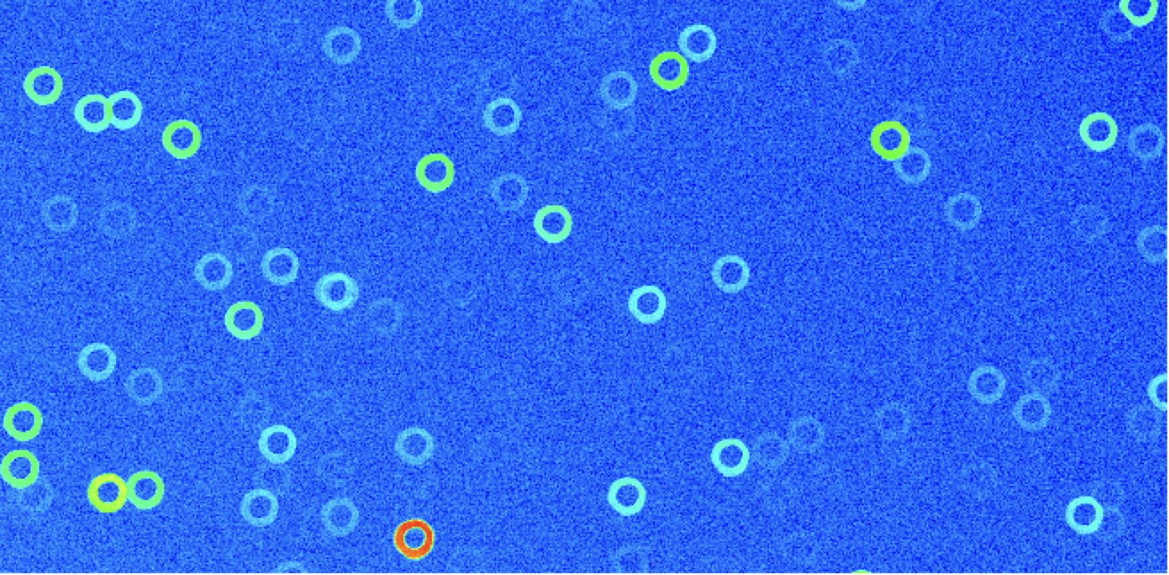 Simulated image in corner R00 sensor for the first optical state.